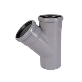 Тройник канализационный Ostendorf HTEA 110x75*45° (арт.115210)