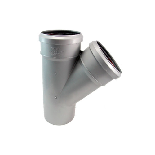 Тройник канализационный Sinikon Standart 110х110 мм 45º