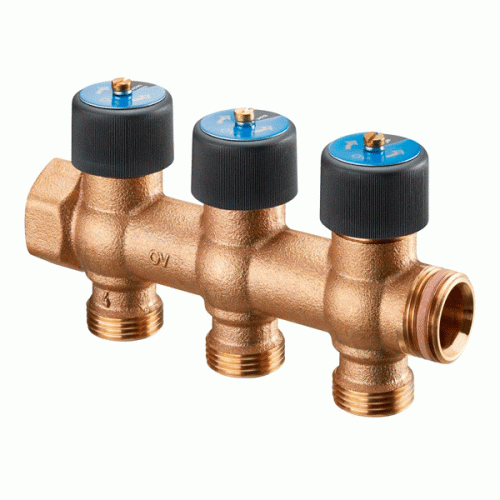 Коллектор Oventrop Multidis для водоснабжения R 3/4"X3/4 3 отвода