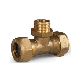 Тройник с наружной резьбой Neptun (M) 15х1/2х15 EF