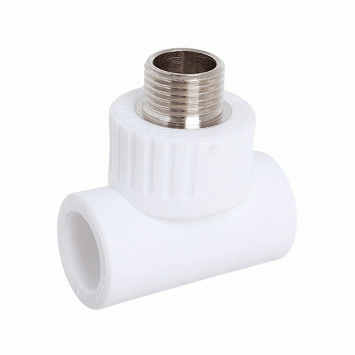 Тройник полипропиленовый Политэк с НР резьбой 20x1/2" мм