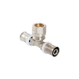 Пресс тройник 16x15x16 с переходом Valtec (арт.VTM.233.I.161516)