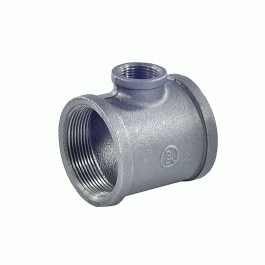 Тройник переходной чугунный неоцинкованный Fittex Plus 40х25мм (1 1/2"х1")