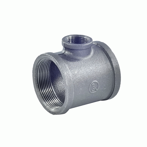 Тройник переходной чугунный неоцинкованный Fittex Plus 20х15мм (3/4"х1/2")