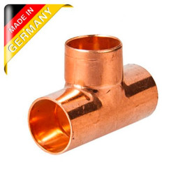 Тройник переходной Sanha 35x15x35 мм медный под пайку арт.15130351535