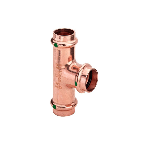 Тройник соединительный медный Viega Profipress c SC-Contur 15 (арт.291952)