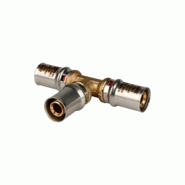 Пресс тройник Stout 26x26x26 мм равнопроходной (арт.SFP-0006-262626 )