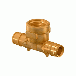 Тройник латунный Usystems с ВР резьбой 16x1/2" мм