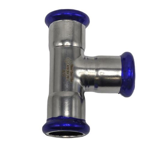 Пресс-тройник MVI 18 мм нержавеющий