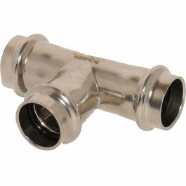 Тройник равнопроходной Rommer из нержавеющей стали 54 мм