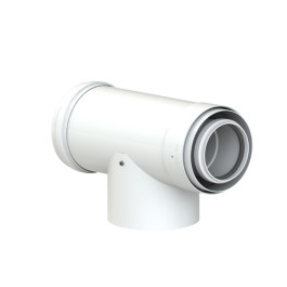 Тройник 87° коаксиальный с ревизией Cox Geelen D=100/150мм (CoxDENS PP/Alu + Connect X7)