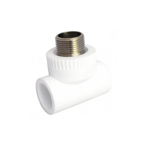 Тройник полипропиленовый Fusitek с НР резьбой 25х3/4"мм