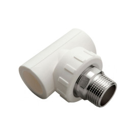 Тройник полипропиленовый Fusitek с НР резьбой 32х1"мм под шестигранник