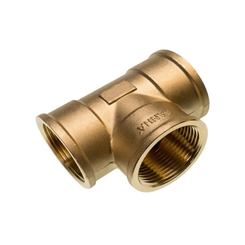 Тройник переходной бронзовый Sanha Purafit 1"х3/4"х1" с ВР резьбой, 3130 арт.131301341