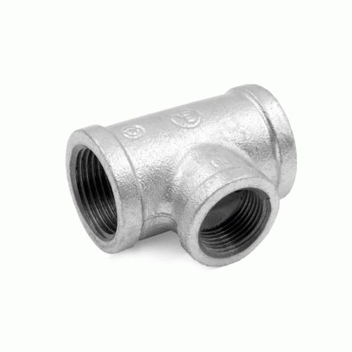 Тройник переходной чугунный оцинкованный Fittex Plus 40х32мм (1 1/2"х1 1/4") ВР резьба