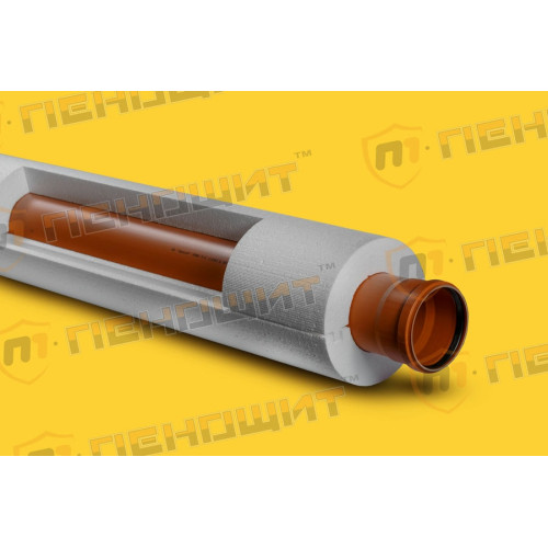 Теплоизоляция труб Пенощит скорлупа ППС 110х50 мм (1 метр)