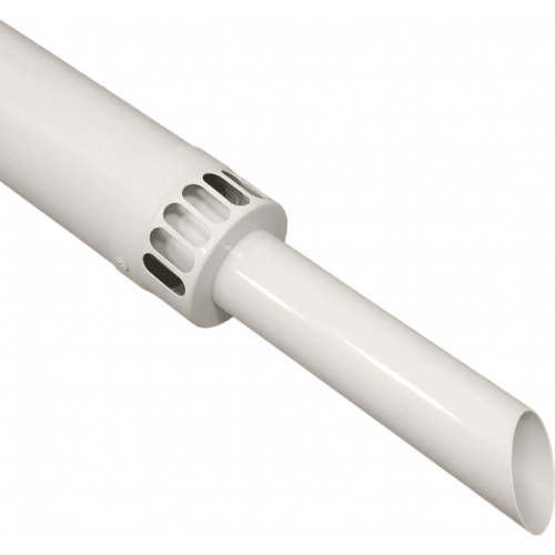 Коаксиальная труба с наконечником 60/100 мм, длина 1000 мм, выступ дымовой трубы 250 мм — антиобледeнительное исполнение (арт. MT71413611)