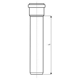 Труба канализационная Ostendorf HTEM 110x250 (арт.115010)