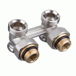 Узел нижнего подключения угловой Delta 3/4"x1/2" D=50 мм