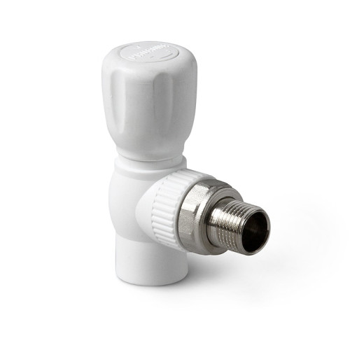 Шаровой кран полипропиленовый Pro Aqua Ultra ДУ 25х3/4" мм для радиатора угловой