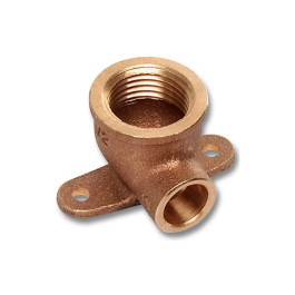 Угол Sanha 15x1/2" бронзовый под пайку с креплением арт.144721512