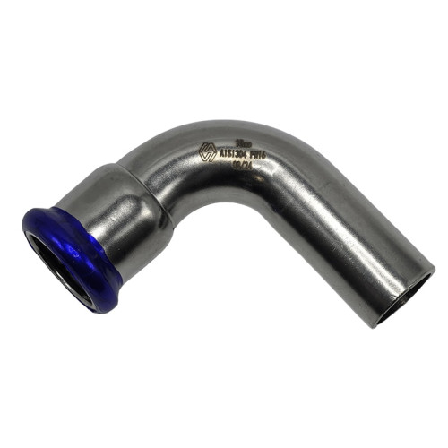 Пресс-угольник 90° MVI 76 мм нержавеющий однораструбный