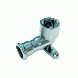 Угол с крепежом Conex Banninger из нержавеющей стали 15х1/2" мм APress 304