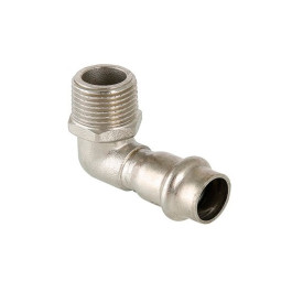 Угол Valtec наружная резьба VT.INOX-PRESS 18x3/4" 90° из нержавейки (арт.VTi.953.I.001805)