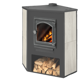 Печь-камин Этна ДТ-4С угловой без плиты