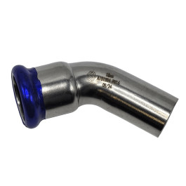 Пресс-угольник 45° MVI 35 мм нержавеющий однораструбный