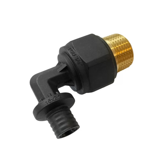 Угол 90° Varmega Slide-fit с НР резьбой 16х1/2"мм