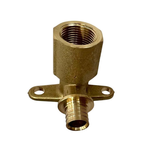 Угол с креплением удлиненный ROMMER 20х1/2" мм, для сшитого полиэтилена