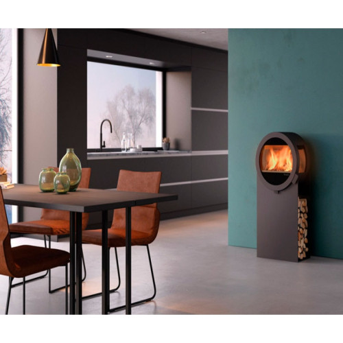 Печь-камин Nordpeis Me Steel с боковыми стёклами