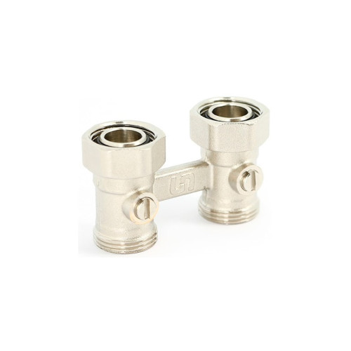 Узел нижнего подключения прямой Uni-Fitt 3/4" EK Х 3/4" EK радиаторный (арт.192N3300)