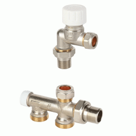 Узел бокового подключения MVI 1/2"х3/4" резьба внутренняя/наружная под евроконус