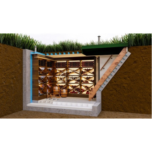 Винный пластиковый погреб ГудВэй 3*2,4м