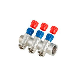 Коллектор Valtec для воды евроконус 1"х 3/4" на 3 выхода арт.VTC.560.NE.060503