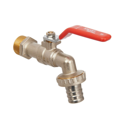 Кран шаровой водоразборный Smart Install 1"x3/4" НР/НР резьба