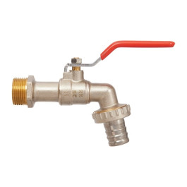 Кран шаровой водоразборный Smart Install 1"x3/4" НР/НР резьба