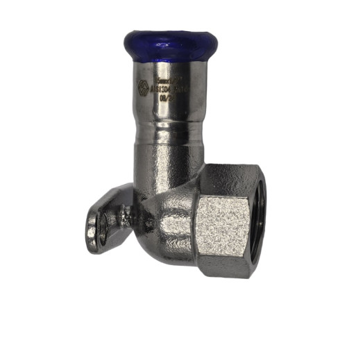 Пресс-угол с креплением MVI 28х1/2" мм нержавеющий