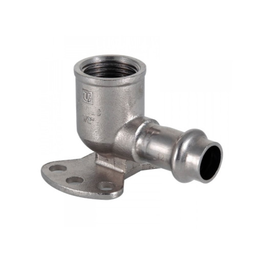 Пресс-угольник с креплением из нержавеющей стали и ВР резьбой Tim 22х1/2" мм