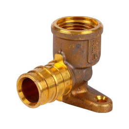 Угольник настенный Uponor Smart Aqua QE 16 X RP 1/2" с креплением (АРТ. 1023034)