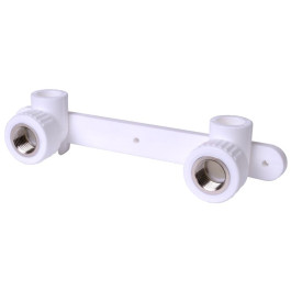 Водорозетка с креплением полипропиленовая Fusitek с ВР резьбой 20х1/2"мм