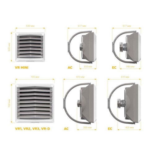 Тепловентилятор водяной Volcano VR Mini AC