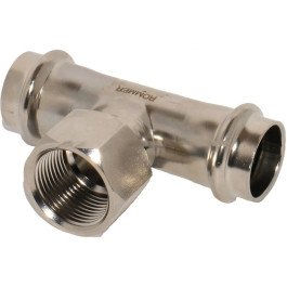 Тройник переходной Rommer из нержавеющей стали ВР резьба 15х1/2" мм