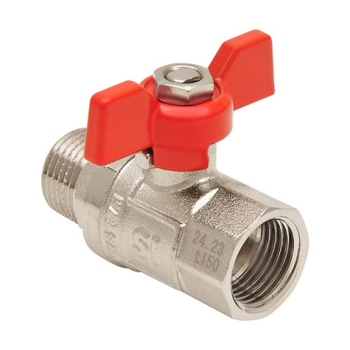 Кран шаровой Smart Install 1" ВР/НР резьба ручка-бабочка