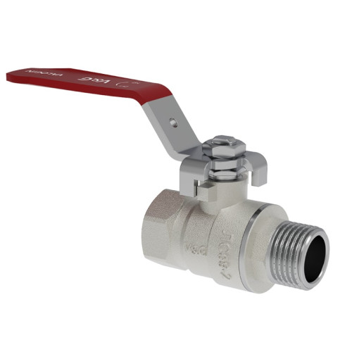 Кран шаровой V&G Valogin 1 1/2" с ВР/НР резьбой, ручка рычаг