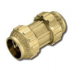 Муфта латунная для труб ПНД Ø20 Tiemme