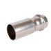 Пресс-вставка переходная из нержавеющей стали Tim 28х22 мм
