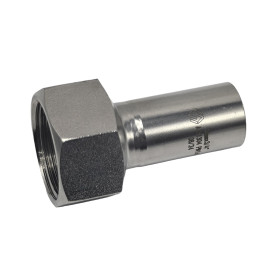 Пресс-вставка с ВР резьбой MVI 22х1/2" мм нержавеющая